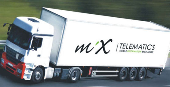 Uno de los camiones de MiX Telematics.