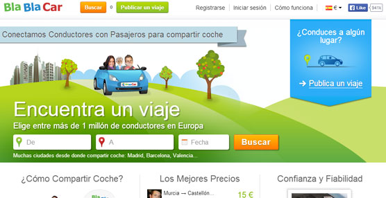 Fenebús alerta de los servicios de la 'web' Blablacar.