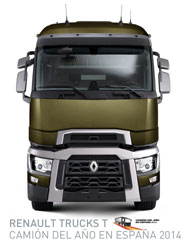La nueva gama Renault Trucks T obtuvo el premio Camión del Año en España 2014.