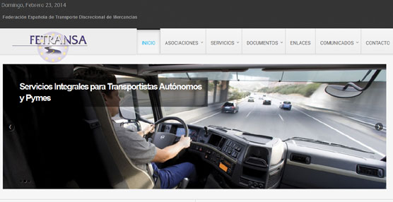 Nueva página 'web' de Fetransa www.fetransa.org.