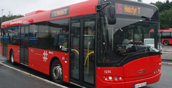 Uno de los autobuses que Solaris entrega a dos empresas de transporte noruegas.