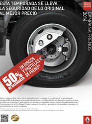 Cartel de la campaña de frenos 2014 de Renault Trucks.