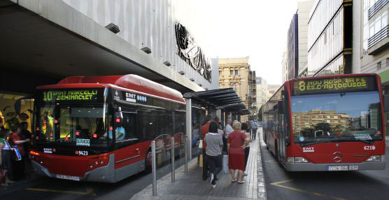 La EMT de Valencia traslada a más de 7,3 millones de viajeros en sus autobuses durante el mes de febrero