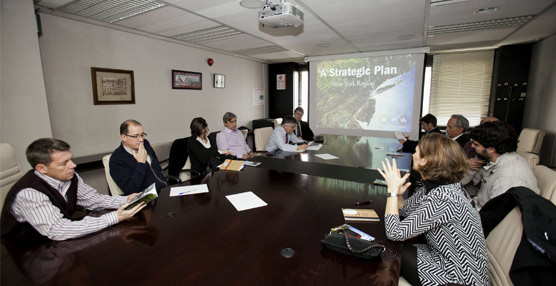 Miembros del Consorcio reunidos en febrero durante una visita de una delegación extranjera. Foto Nexotrans.