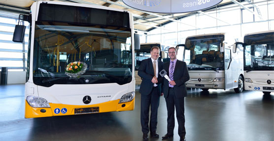Mercedes-Benz Citaro recibió el premio ´Bus of the Year 2014`. Foto Daimler.