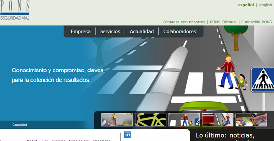 Pons Seguridad Vial recibe el próximo viernes el certificado AENOR ISO 39001.