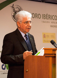 José Luís Simões durante su intervención en el Hotel Miguel Ángel de Madrid.