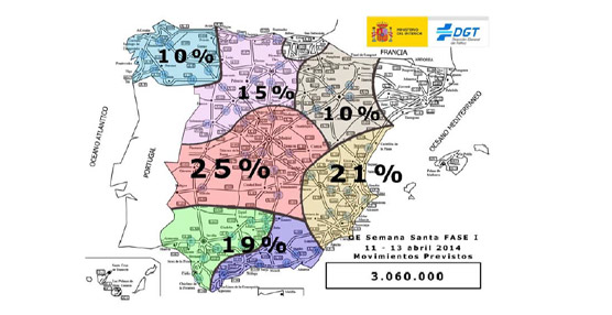 Se presenta el dispositivo de Tráfico para Semana Santa, esperándose 12,5 millones de desplazamientos