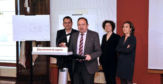 El presidente de La Rioja y la alcaldesa de Logroño presentan el proyecto básico de la Estación de Autobuses