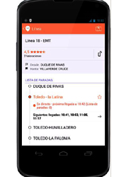 Con la aplicación de móvil Moovit los usuarios planean viajes, reciben y comparten información en tiempo real y navegan hacia su destino.