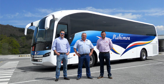 El carrocero Sunsundegui entrega un SC7 de 13 metros sobre chasis Volvo B11R IFS a Autocares Mahim&oacute;n