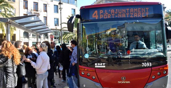 Crece un 3% el uso de los autobuses de EMT Valencia durante los días festivos de Semana Santa