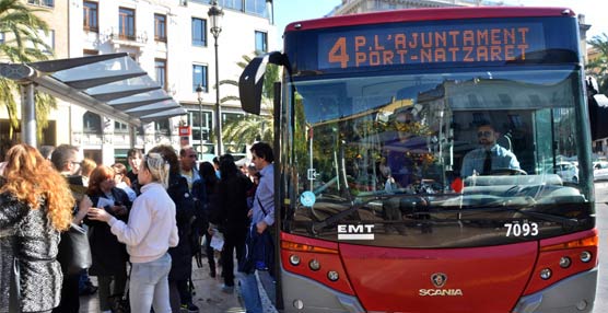 Crece un 3% el uso de los autobuses de EMT Valencia durante los d&iacute;as festivos de Semana Santa