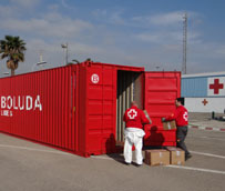 Boluda Corporación Marítima colabora con Cruz Roja con la cesión de dos contenedores de 40’