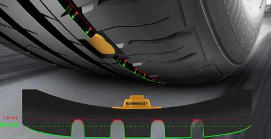 Los futuros sensores de presión de neumáticos de Continental detectarán si es necesario cambiar las ruedas