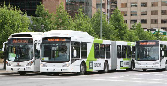 Autobuses de Santiago de Chile.