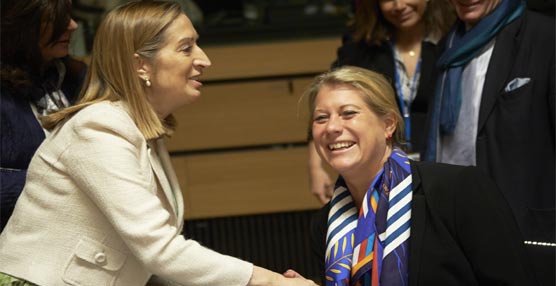 La ministra Pastor durante su participación en la Cumbre.