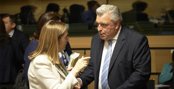La ministra de Fomento, Ana Pastor, estuvo presente en el Consejo Europeo de Transporte.