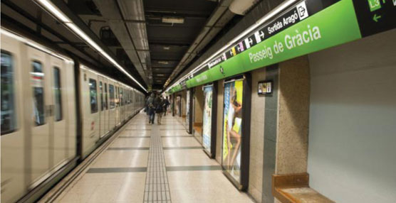 Passeig de Gr&agrave;cia de la l&iacute;nea 3 del metro de Barcelona se convierte en una estaci&oacute;n energ&eacute;ticamente sostenible