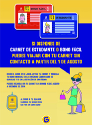 Guaguas Municipales implanta en el mes de agosto la tarjeta inteligente sin contacto para el Bono Fácil y Bono Estudiante