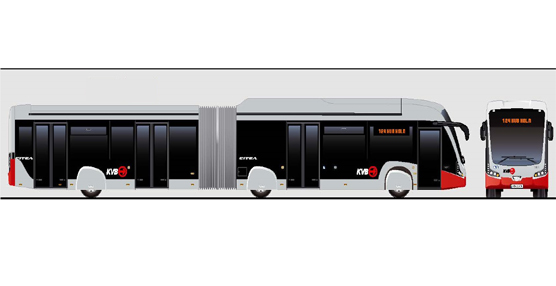 VDL Bus & Coach fabrica los primeros autobuses articulados eléctricos para el operador de transportes KVB Cologne