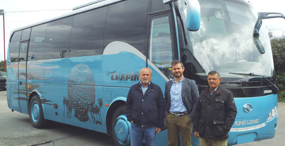 El Grupo Chap&iacute;n recibe un King Long del modelo XMQ6900, con nueve metros y capacidad para 35 pasajeros