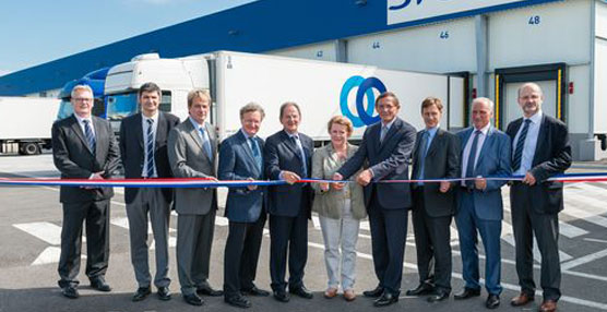 Inauguración de la plataforma de transporte de Bischheim (Bas-Rhin) de STEF.