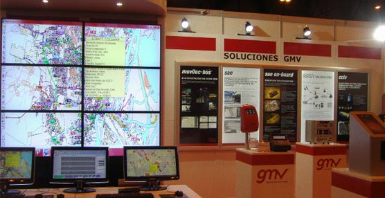 Sistemas tecnol&oacute;gicos de &uacute;ltima generaci&oacute;n en el stand de GMV en la Feria Internacional del Autob&uacute;s y del Autocar