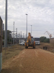 Obras de la nueva estación de autobuses de Cádiz.