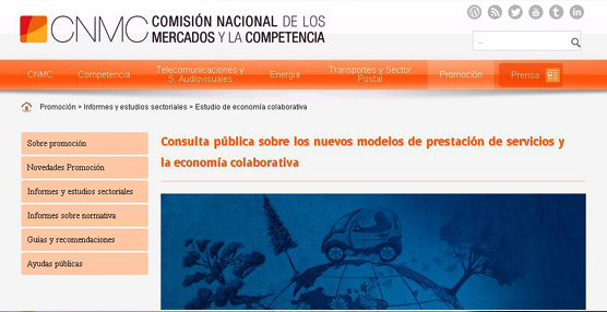 Competencia abre una consulta p&uacute;blica sobre los nuevos modelos de prestaci&oacute;n de servicios y la econom&iacute;a colaborativa &nbsp;