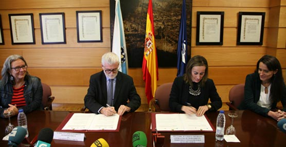 Firma del convenio.