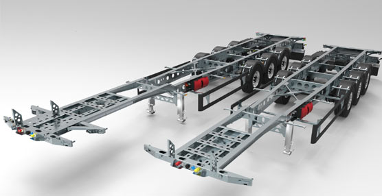 Grupo Guillén presenta su nuevo modelo de semirremolque porta contenedores de la serie  X Light
