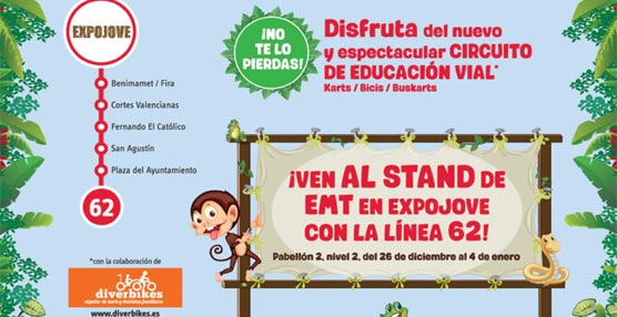 EMT Valencia se presenta en ExpoJove con un stand multiusos de m&aacute;s de 1.000 metros cuadrados