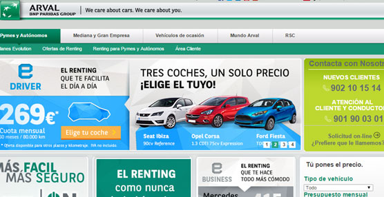 Arval facilita el acceso del ‘renting’ a las pymes con el nuevo proyecto ‘planes evolution’.