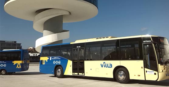 Autos Villa comienza a operar hoy la línea Avilés-Luanco con una flota de 10 vehículos y 12 personas en plantilla