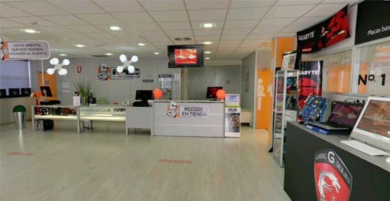 Tienda física de PcComponentes.