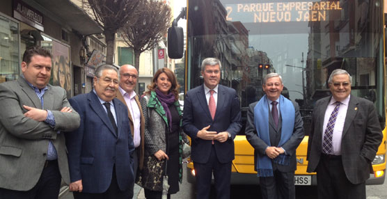 Presentación del nuevo servicio de transporte urbano de autobús al Parque Empresarial ‘Nuevo Jaén’.
