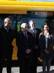 Momento de la presentación de los nuevos autobuses.