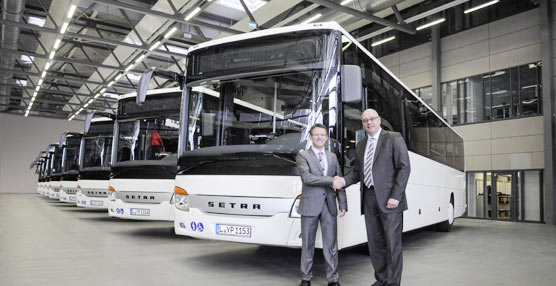 Setra entrega dos grandes pedidos de diferentes modelos de su UL, a una empresa austriaca y a otra alemana