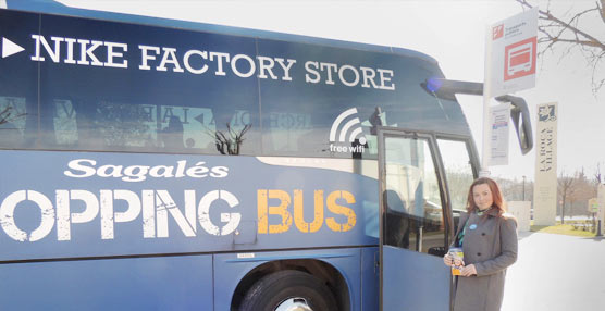 Sagalés colabora con la bloguera Saray Martín para promocionar su nuevo servicio, el Sagalés Shopping Bus