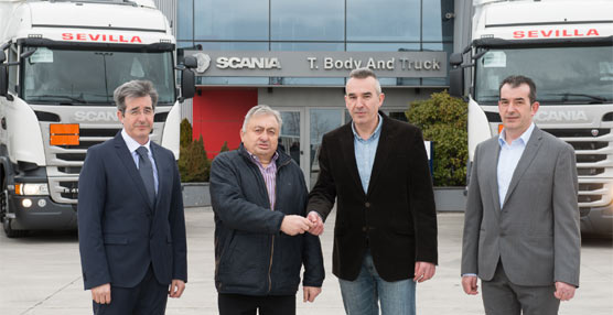 Scania entrega 15 unidades a Transportes Sevilla a trav&eacute;s de su concesionario oficial Body&amp;Truck en Burgos