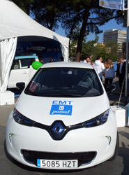 La EMT madrile&ntilde;a particip&oacute; el pasado 11 de abril&nbsp;en la Marcha del Veh&iacute;culo El&eacute;ctrico