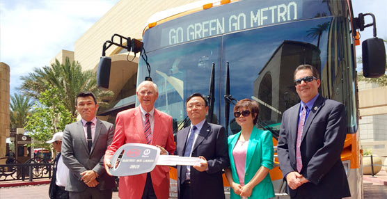 La Autoridad Metropolitana de Transporte de Los Ángeles recibe sus primeros autobuses eléctricos de cero emisiones