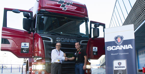 Scania pone a disposici&oacute;n de Dorna 14 camiones con motor V8 para la log&iacute;stica del Mundial de MotoGP