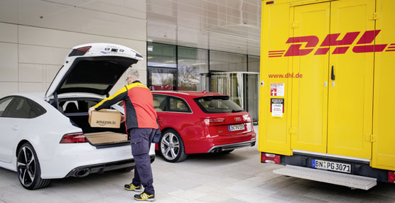 Audi connect easy delivery funcionará a través de una autorización temporal de acceso sin llave al maletero del coche.