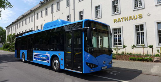 Un autob&uacute;s el&eacute;ctrico&nbsp;fabricado por&nbsp;BYD est&aacute; a prueba durante 15 d&iacute;as en la ciudad alemana de Trier