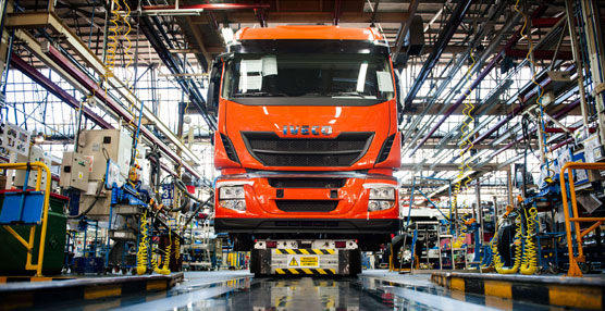 La factoría de CNH Industrial en Madrid, centro de excelencia de los camiones pesados de Iveco.