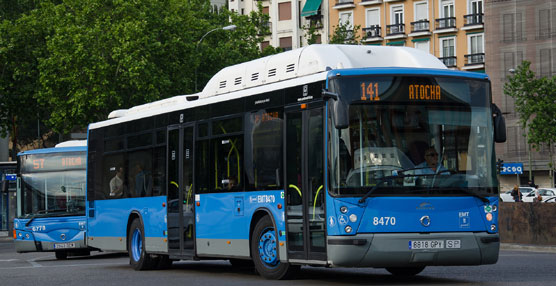 Autobuses de la EMT de Madrid.