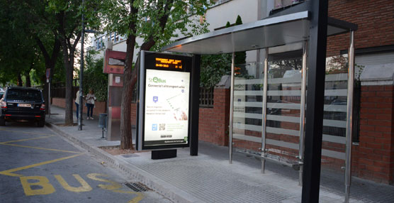 Sant Cugat del Valles instala cuatro prototipos de marquesinas inteligentes para las paradas de autobuses