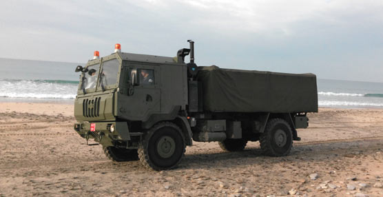 Camión de IVECO perteneciente a las Fuerzas Armadas Españolas